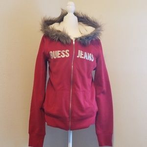 Guess zip up hoodie